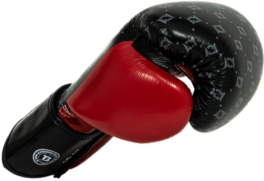 Fairtex x Booster BG Boxing Gloves – Star Black/Wine Red