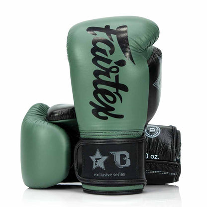 Gants de boxe Fairtex x Booster BG V2 – Vert / Noir