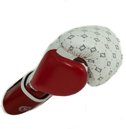 Fairtex x Booster BG Bokshandschoenen – Star White/Wine Red